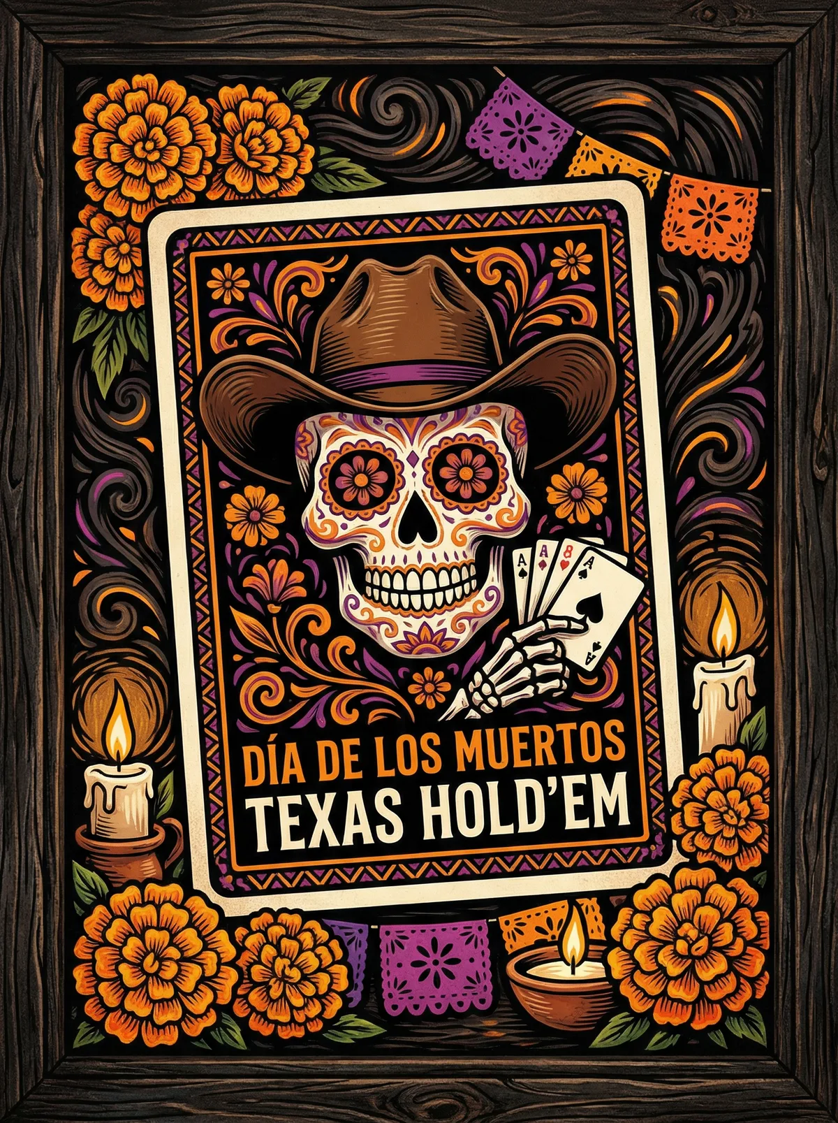 开元棋牌骷髅德州扑克游戏主视觉